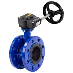 Затвор дисковый поворотный WBV1331E-2W-F-R Ду250 Ру16 фланцевый, корпус - чугун GGG40, диск - нержавеющая сталь 304, уплотнение - EPDM, с редуктором HAM RQN5-1500Z-T50