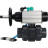 Кран шаровой BV4242E-FP-GRM-ISO Дн40 Ру10 полнопроходной, корпус - НПВХ, шар - НПВХ, уплотнение - EPDM, с пневмоприводом PA-DA-105-1, пневмораспределителем 4V320-10 AC220V и магнитным переключателем ALS200D в Перми