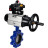 Затвор дисковый поворотный WBV1631E-2W-Fb-H Ду125 Ру16 LUG корпус - чугун QT450, диск - нержавеющая сталь 304, уплотнение - EPDM, с пневмоприводом PA-DA-105-1 и БКВ APL-410N EX в Перми