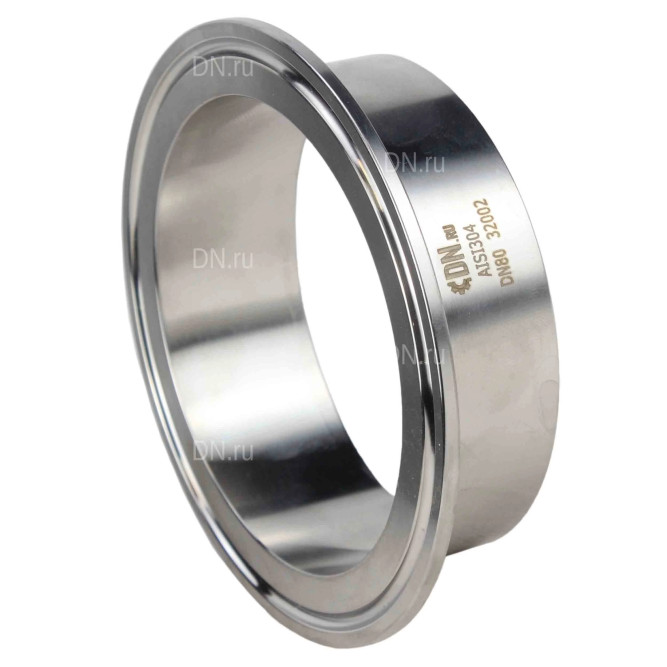 Штуцер CLAMP UC-31-W-119 Ду100 Ру10, корпус - нержавеющая сталь 304, присоединение - под приварку в Перми