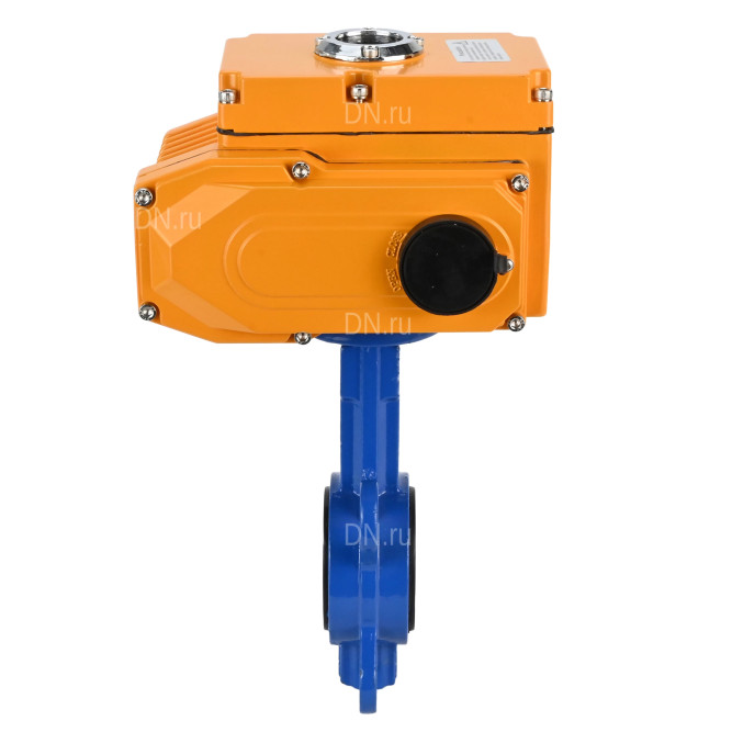 Затвор дисковый поворотный WBV1432N-2W-Fb-H Ду300 Ру16, корпус - чугун GGG50, диск - нержавеющая сталь 316L, уплотнение - NBR, с электроприводом QT-N-060EM-1-380VAC-У1 в Перми
