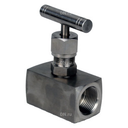 Клапан игольчатый VN3131M-T-Ht 3/8″ Ду10 Ру400 резьбовой, корпус - нержавеющая сталь 304, уплотнение - металл, с Т-образной рукояткой