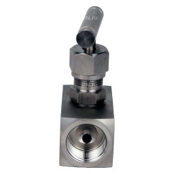 Клапан игольчатый VN3131M-T-Ht 3/8″ Ду10 Ру400 резьбовой, корпус - нержавеющая сталь 304, уплотнение - металл, с Т-образной рукояткой