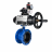 Затвор дисковый поворотный WBV1331E-2W-F-H Ду50 Ру16 фланцевый, корпус - чугун GGG40, диск - нержавеющая сталь 304, уплотнение - EPDM, с пневмоприводом PA-DA-105-1, 4M310-08 AC220V, APL-210N и AFC2000 в Перми