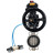 Затвор дисковый поворотный WBV3232N-2W-Fb-H Ду150 Ру16, корпус - нержавеющая сталь 316L, диск - нержавеющая сталь 316L, уплотнение - NBR, с пневмоприводом PA-DA-105-1 двойного действия, с пневмораспределителем 4V320-10 AC220V, с БКВ APL-410N EX в Перми