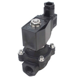 Клапан электромагнитный VS541-ET-NC-24VAC 1 1/2″ Ду40 Ру5 соленоидный двухходовой, резьбовой, корпус - полиамид PA66, уплотнение - EPDM, нормально-закрытый, прямого действия, катушка - 24В AC