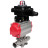 Кран шаровой BV3131P(3pc)-FP-W-ISO-H LONG Ду10 Ру63 полнопроходной, корпус - нержавеющая сталь 304, уплотнение - PTFE, под приварку, с пневмоприводом PA-SA-052 и БКВ APL-410N EX в Перми