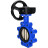 Затвор дисковый поворотный WBV1616N-2W-Fb-H Ду125 Ру16 LUG межфланцевый, корпус - чугун QT450, диск - чугун QT450, уплотнение - NBR, с редуктором HAM RQN1-180Z-T40 в Перми