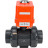 Кран шаровой BV4242E-FP-GRM-ISO Дн20 Ру10 полнопроходной, корпус - НПВХ, шар - НПВХ, уплотнение - EPDM, с электроприводом QT-N-003EM-O1-220VAC-У1 MINI в Перми