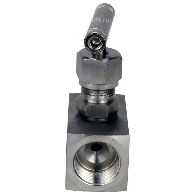 Клапан игольчатый VN3131M-T-Ht 1 1/4″ Ду32 Ру400 резьбовой, корпус - нержавеющая сталь 304, уплотнение - металл, с Т-образной рукояткой в Перми