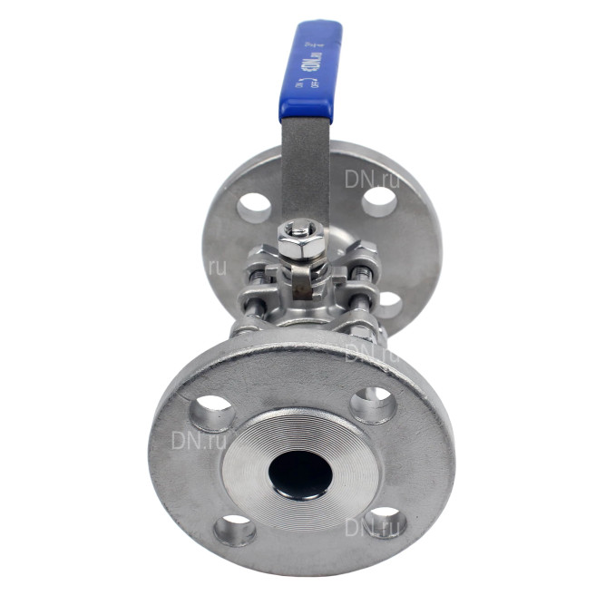 Кран шаровой BV3131P(3pc)-FP-F-H Ду20 Ру40, полнопроходной, трехсоставной, сталь 304, уплотнение - PTFE, фланцевый с рукояткой в Перми