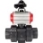 Кран шаровой BV4242E-FP-GRM-ISO Дн40 Ру10 полнопроходной, корпус - НПВХ, шар - НПВХ, уплотнение - EPDM, с пневмоприводом PA-SA-065 и БКВ APL-210N в Перми