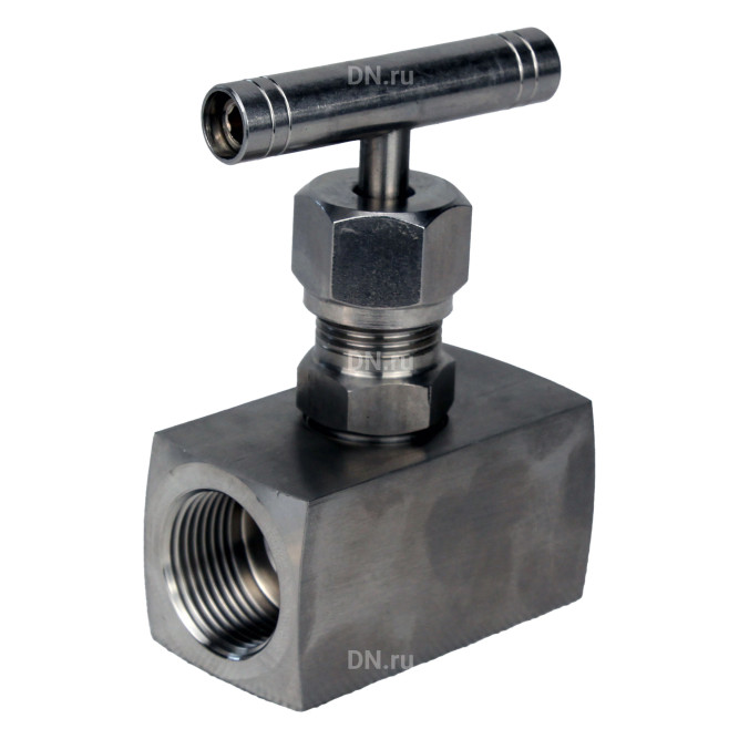 Клапан игольчатый VN3131M-T-Ht 1 1/2″ Ду40 Ру400 резьбовой, корпус - нержавеющая сталь 304, уплотнение - металл, с Т-образной рукояткой в Перми