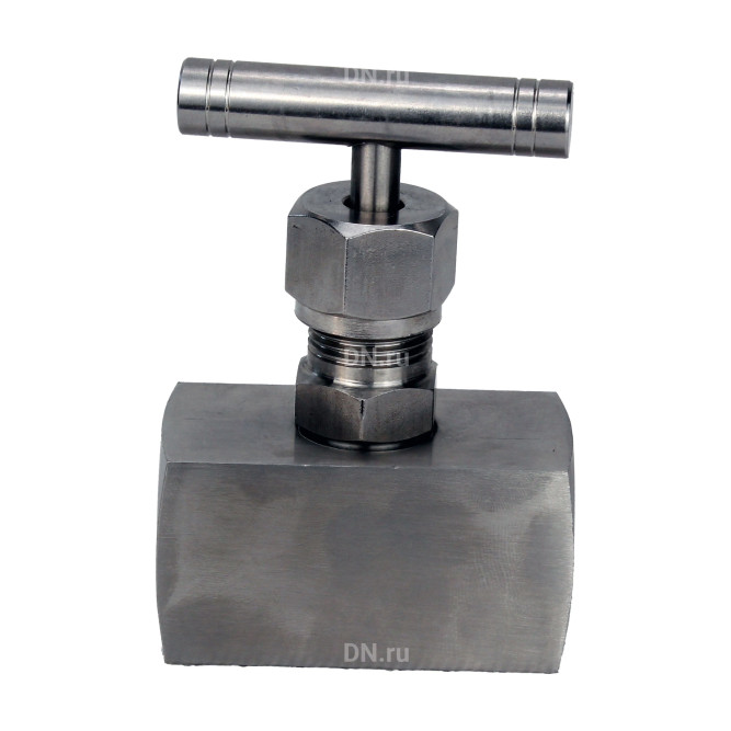 Клапан игольчатый VN3131M-T-Ht 1 1/2″ Ду40 Ру400 резьбовой, корпус - нержавеющая сталь 304, уплотнение - металл, с Т-образной рукояткой в Перми