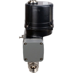Кран шаровой BV3232P(2pc)-FP-T-ISO-H Ду10 Ру63 полнопроходной, резьбовой, внутренняя резьба, корпус - нержавеющая сталь 316, уплотнение - PTFE, с электроприводом четвертьоборотным QTSA-N-003EM-O0-220VAC с пружинным возвратом