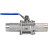 Кран шаровой BV3131P(3pc)-FP-W-H LONG Ду10 Ру63 HYMT нержавеющая сталь CF8/AISI 304, полнопроходной, трехсоставной, уплотнение - PTFE, под приварку, с рукояткой в Перми