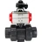 Кран шаровой BV4242E-FP-GRM-ISO Дн80 Ру10 полнопроходной, корпус - НПВХ, шар - НПВХ, уплотнение - EPDM, с пневмоприводом PA-SA-065 и БКВ APL-210N в Перми