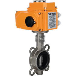 Затвор дисковый поворотный WBV3131V-2W-Fb-H Ду65 Ру16 межфланцевый, корпус - нержавеющая сталь 304, диск - нержавеющая сталь 304, уплотнение - VITON, с электроприводом QT-N-005EM-O1-220VAC-У1 220В HARK