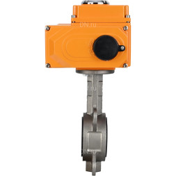 Затвор дисковый поворотный WBV3131V-2W-Fb-H Ду65 Ру16 межфланцевый, корпус - нержавеющая сталь 304, диск - нержавеющая сталь 304, уплотнение - VITON, с электроприводом QT-N-005EM-O1-220VAC-У1 220В HARK
