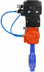 Затвор дисковый поворотный WBV1432E-2W-Fb-H Ду300 Ру16, корпус - чугун GGG50, диск - нержавеющая сталь 316L, уплотнение - EPDM, с пневмоприводом PA-SA-210 и с электропневматическим поворотным позиционером YT-1000RSN с обратной связью