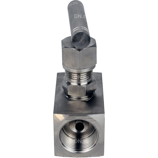 Клапан игольчатый VN3232M-T-Ht 1″ Ду25 Ру400 резьбовой, корпус - нержавеющая сталь 316, уплотнение - металл, с Т-образной рукояткой в Перми