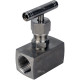 Клапан игольчатый VN3232M-T-Ht 1 1/4″ Ду32 Ру400 резьбовой, корпус - нержавеющая сталь 316, уплотнение - металл, с Т-образной рукояткой