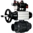 Кран шаровой BV4242E-FP-GRM-ISO Дн80 Ру10 полнопроходной, корпус - НПВХ, шар - НПВХ, уплотнение - EPDM, с пневмоприводом PA-DA-105-1, пневмораспределителем 4M310-08 DC24V, БКВ APL-410N EX и БПВ AFC2000 в Перми