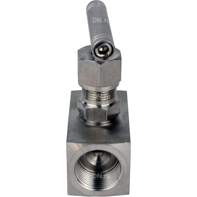 Клапан игольчатый VN3232M-T-Ht 1 1/2″ Ду40 Ру400 резьбовой, корпус - нержавеющая сталь 316, уплотнение - металл, с Т-образной рукояткой в Перми