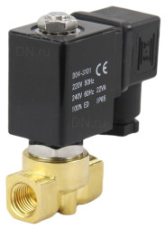 Клапан электромагнитный VS700-PT-NC-24VAC 1 1/2″ Ду40 Ру5 прямого действия двухходовой, корпус - латунь, присоединение - внутренняя резьба, уплотнение - PTFE, нормально-закрытый, катушка - 24 В AC
