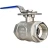 Кран шаровой BV3232P(4pc)-SP-3WL-T-ISO-H Ду10 Ру63 ZGY, трехходовой L-тип неполнопроходной, резьбовой, материал корпуса - нержавеющая сталь CF8М/AISI 316 с ISO фланцем и рукояткой в Перми