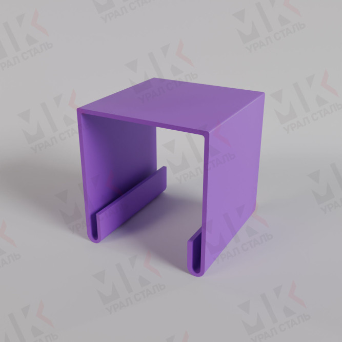 Планка стойки забора 30х40х2000 мм Violet Тёмно-фиолетовый 0,5 мм в Перми