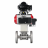 Кран шаровой BV3131P(3pc)-FP-F-ISO-H Ду15 Ру40, трехсоставной полнопроходной фланцевый, нержавеющая сталь SS304, уплотнение - PTFE, с пневмоприводом PA-SA-065 с возвратными пружинами, с пневмораспределителем 4M310-08 DC24V, с БКВ APL-210N в Перми