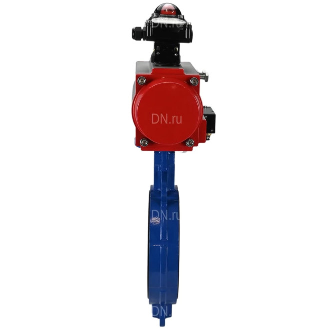 Затвор дисковый поворотный WBV1413E-2W-Fb-H Ду300 Ру16, корпус - чугун GGG50, диск - чугун GGG40, уплотнение - EPDM, с пневмоприводом PA-DA-140, пневмораспределителем 4M310-08 AC220V, БКВ APL-210N в Перми