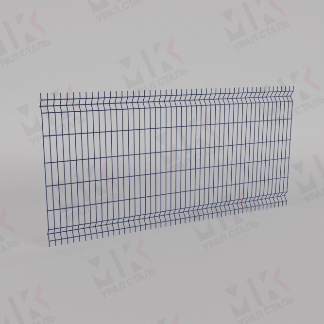 3Д забор синий (RAL 5005) 2500х2500х5 Light в Перми