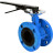 Затвор дисковый поворотный WBV1313E-2W-F-H Ду200 Ру16 фланцевый, корпус - чугун GGG40, диск - чугун GGG40, уплотнение - EPDM, с рукояткой, с ISO-фланцем F10, квадрат штока 17х17 в Перми