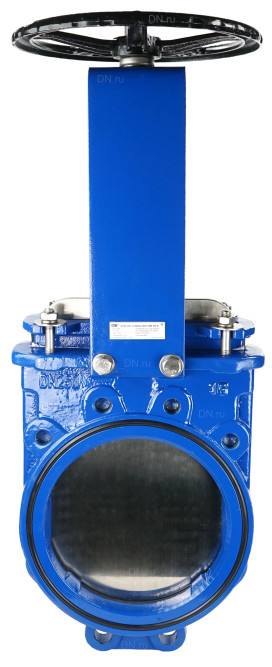 Задвижка шиберная GVKN1331N-2W-Fb-S Ду250 Ру10 двусторонняя, межфланцевая, шпиндель - невыдвижной, корпус - чугун GGG40, шибер - нержавеющая сталь 304, уплотнение - NBR, управление - штурвал в Перми