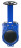 Задвижка шиберная GVKN1331N-2W-Fb-S Ду300 Ру6 двусторонняя, межфланцевая, шпиндель - невыдвижной, корпус - чугун GGG40, шибер - нержавеющая сталь 304, уплотнение - NBR, управление - штурвал в Перми