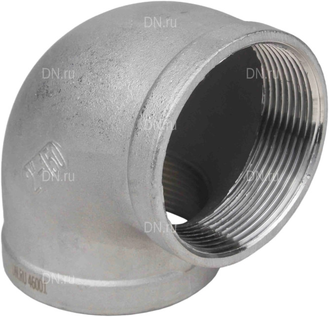 Отвод (уголок) ВР-ВР-316 1/2″ Ду15 Ру16 угол 90°, корпус - нержавеющая сталь 316, присоединение - внутренняя / внутренняя резьба в Перми