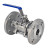 Кран шаровой BV3232P(3pc)-FP-F-H Ду80 Ру25, полнопроходной, трехсоставной, нержавеющая сталь 316, уплотнение - PTFE, фланцевый с рукояткой 17х17 в Перми