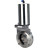 Затвор дисковый поворотный WBV3131E-2W-W-H Ду25 Ру10 под приварку, пищевая нержавеющая сталь 304, уплотнение – EPDM, с пневмоприводом PA-SA-85 с возвратными пружинами в Перми