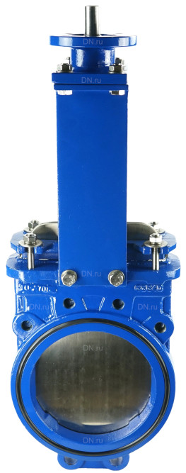 Задвижка шиберная GVKN1331N-2W-Fb-ISO Ду200 Ру10 двусторонняя, межфланцевая, шпиндель - невыдвижной, корпус - чугун GGG40, шибер - нержавеющая сталь 304, уплотнение - NBR, с ISO-фланцем и голым штоком, круглый шток 22, F10 в Перми