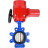 Затвор дисковый поворотный WBV1616E-2W-Fb-H Ду150 Ру16 LUG межфланцевый, корпус - чугун QT450, диск - чугун QT450, уплотнение - EPDM, с электроприводом QT-EX-020M-O2-380VAC-У1 с моментной муфтой и штурвалом в Перми