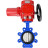 Затвор дисковый поворотный WBV1616E-2W-Fb-H Ду150 Ру16 LUG межфланцевый, корпус - чугун QT450, диск - чугун QT450, уплотнение - EPDM, с электроприводом QT-EX-020M-O2-380VAC-У1 с моментной муфтой и штурвалом в Перми