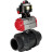 Кран шаровой BV4242E-FP-GRM-ISO Дн32 Ру10 полнопроходной, корпус - НПВХ, шар - НПВХ, уплотнение - EPDM, с пневмоприводом PA-DA-052 и БКВ APL-510N EX в Перми