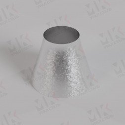 Переход 133х5-108х4 оцинкованный концентрический бесшовный ГОСТ 17378-2001