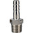 Штуцер елочка BF32-T-1/2-10 1/2″х10мм Ду15 Ру16 шланговый, корпус - нержавеющая сталь AISI 316 (CF8M), присоединение - наружная резьба/штуцер в Перми