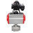 Кран шаровой BV3232P(2pc)-FP-T-ISO-H 3/8″ Ду10 Ру63 полнопроходной двухходовой, нержавеющая сталь SS316, внутренняя резьба, уплотнение - PTFE, с пневмоприводом двойного действия PA-DA-52 и БКВ APL-210N в Перми