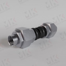 Муфтовый компенсатор EPDM Ду15 Ру16 резиновый антивибрационный