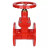 Задвижка клиновая 30ч39р (аналог МЗВГ) GVWN1414S-2W-F-S red Ду50 Ру10/16 фланцевая, корпус - чугун GGG50, уплотнение - силикон, со штурвалом и невыдвижным штоком, цвет - красный в Перми