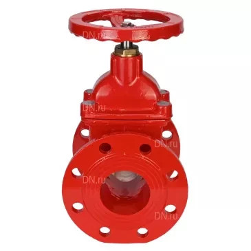 Задвижка клиновая 30ч39р (аналог МЗВГ) GVWN1414S-2W-F-S red Ду50 Ру10/16 фланцевая, корпус - чугун GGG50, уплотнение - силикон, со штурвалом и невыдвижным штоком, цвет - красный в Перми